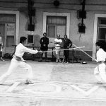 Jogo do pau no Ateneu Comercial de Lisboa em 1974, Pedro Lucas e José Santos - Guarda lateral.